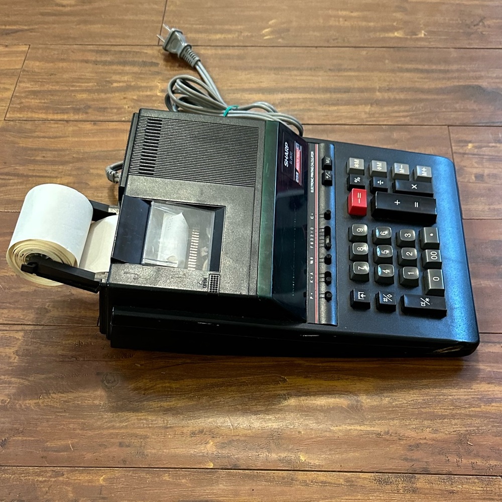 VTG Sharp EL-2630 2 Color Ribbon Print Calculator - Picture 5 of 9